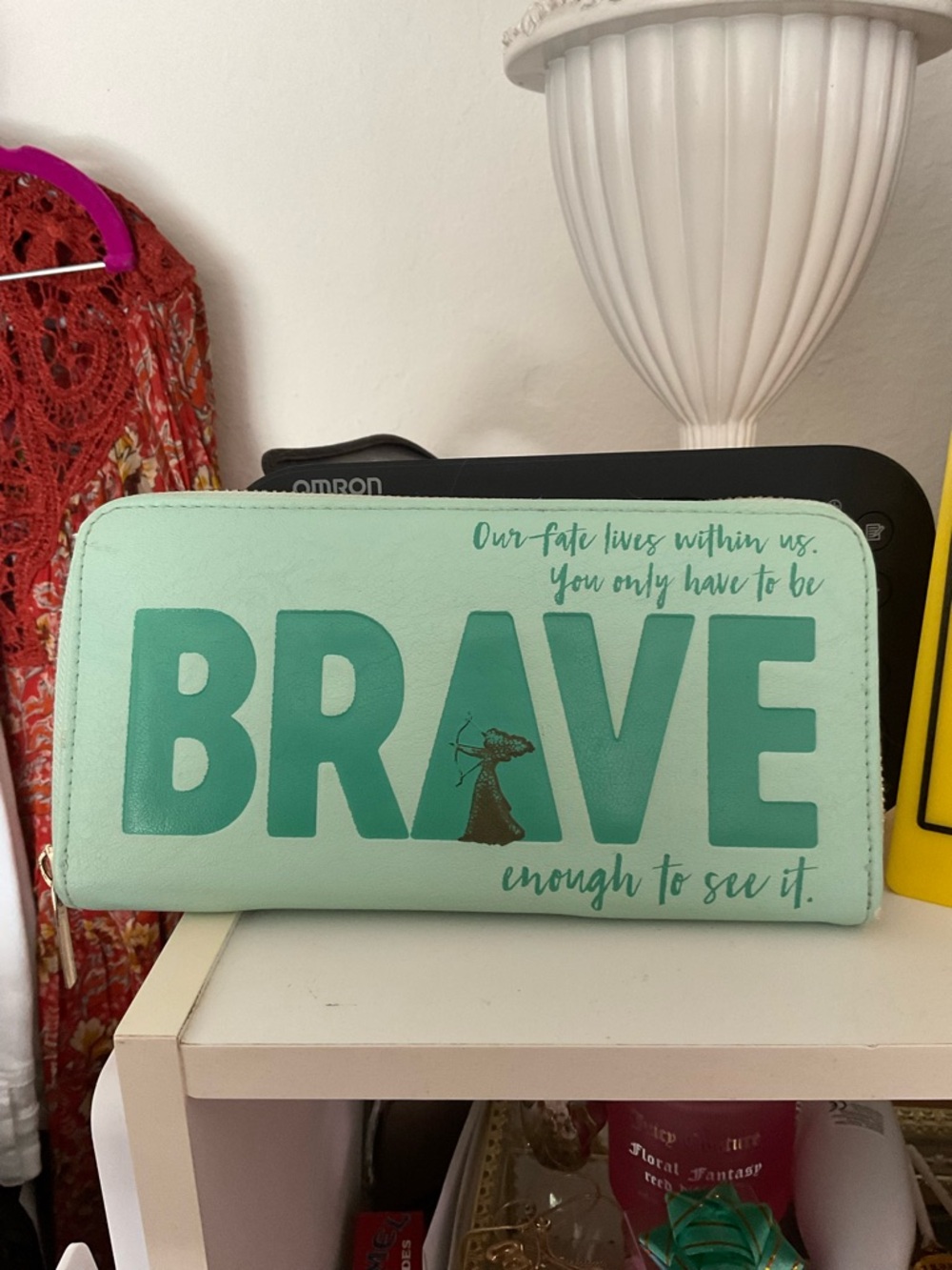 Disney BRAVE Mint Green Zip-Around Wallet